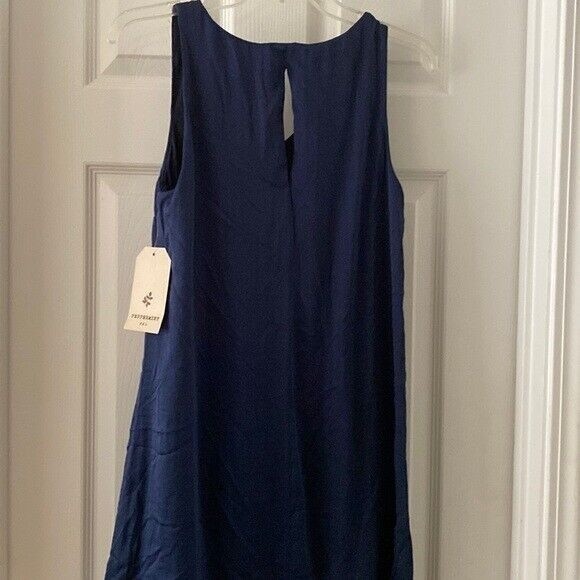 Peppermint Slip Dress NWT Navy Blue Sleeveless USA Made Women's Small - Picture 6 of 7